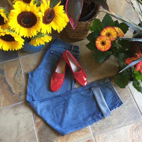 Talbots Red Patent Driving Moccasin - NEW - Picture 9 of 14